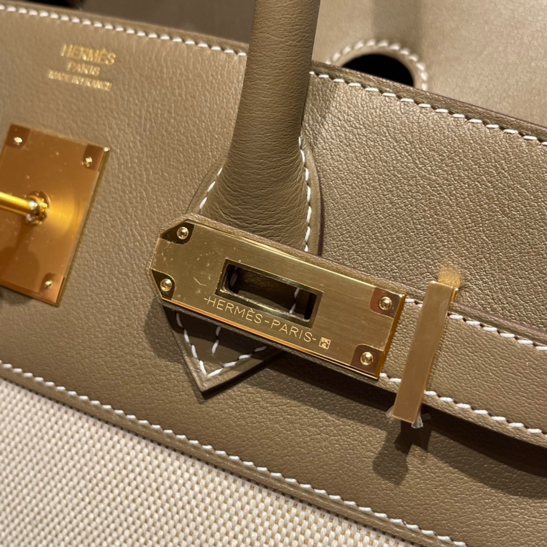 에르메스 버킨백30 톨리 에토프 금장 캔버스 스위프트